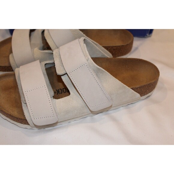 BIRKENSTOCK Uji Slide Sandal ANTIQUE WHITE Genuine Leather Men‎ EU 42 US 9 - Picture 2 of 5